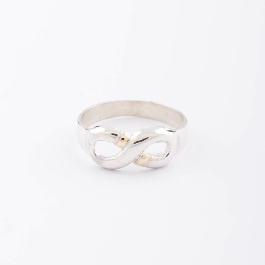 Anillos NC Joyas | Anillo Infinity - Plata Y Oro