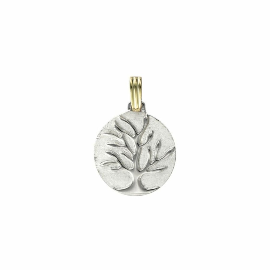 Dijes Y Medallas NC Joyas | Medalla Arbol De La Vida - Plata Y Oro