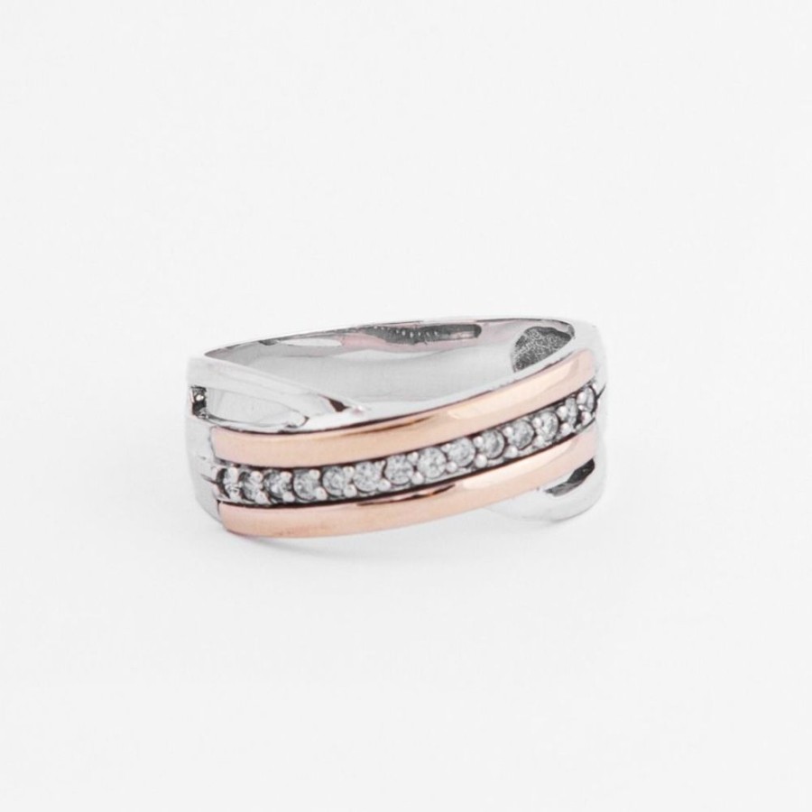 Anillos NC Joyas | Anillo Dora - Plata Y Oro