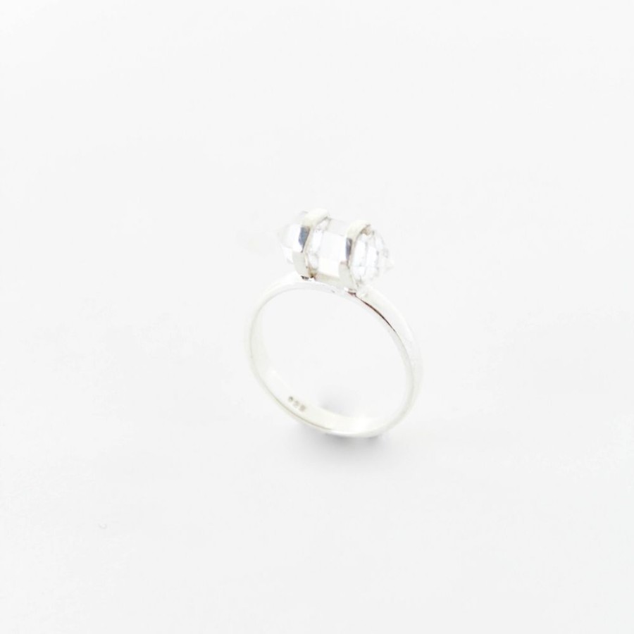 Anillos NC Joyas | Anillo Texas N 1 Cuarzo Cristal - Plata 925