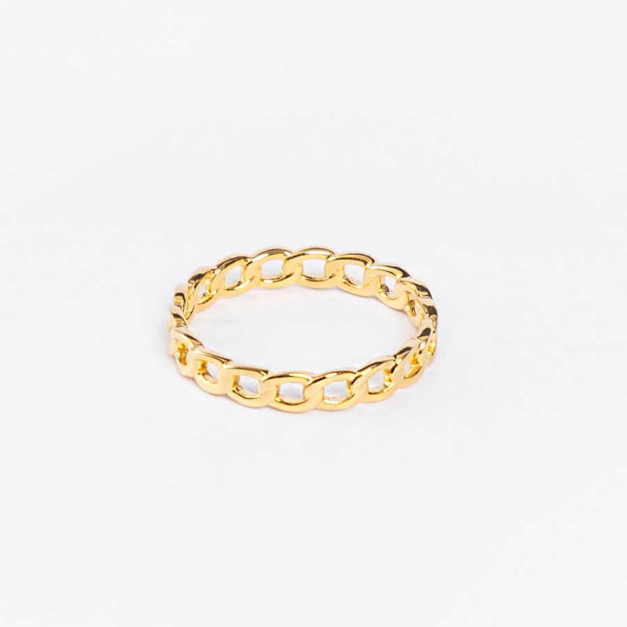 Anillos NC Joyas | Anillo Grumet Gold - Plata Y Bano De Oro