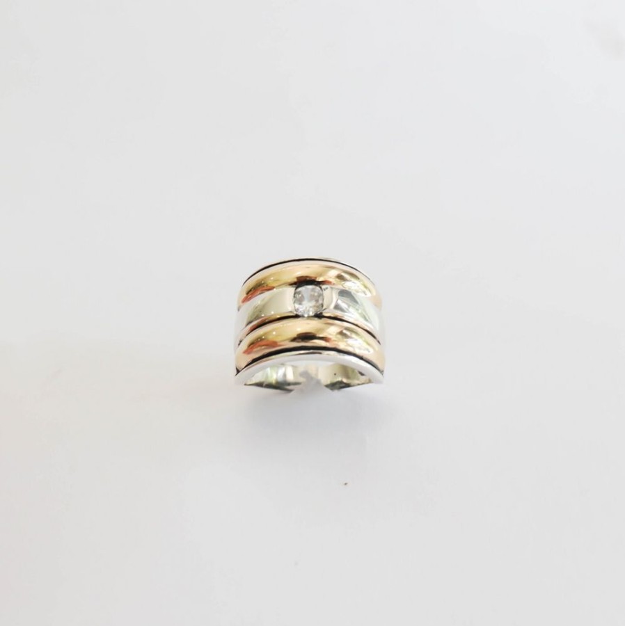 Anillos NC Joyas | Anillo Bella - Plata Y Oro