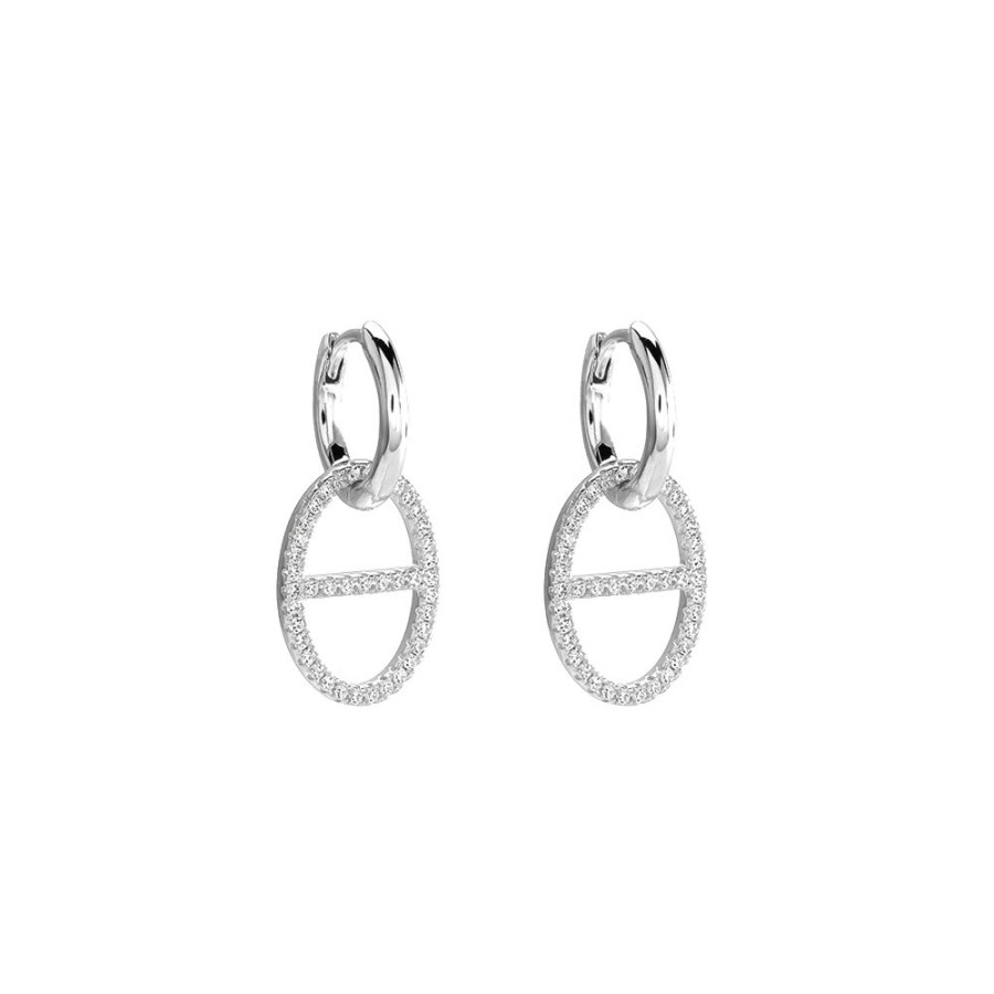 Cadenas NC Joyas | Aros Stormi Oval - Plata 925