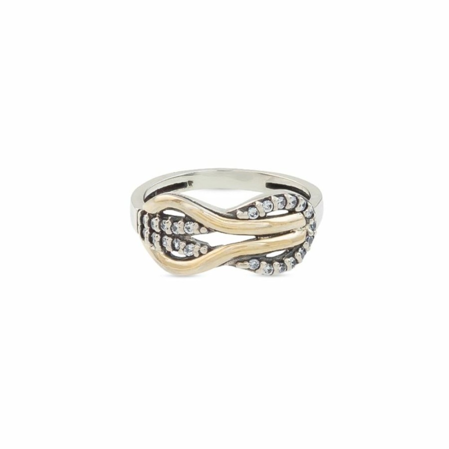 Anillos NC Joyas | Anillo Agnes - Plata Y Oro