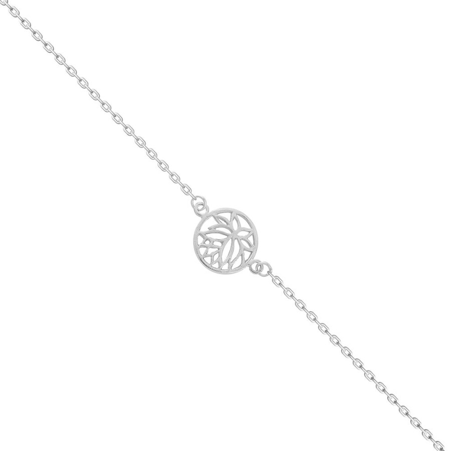 Pulseras NC Joyas | Pulsera Lotus - Plata 925