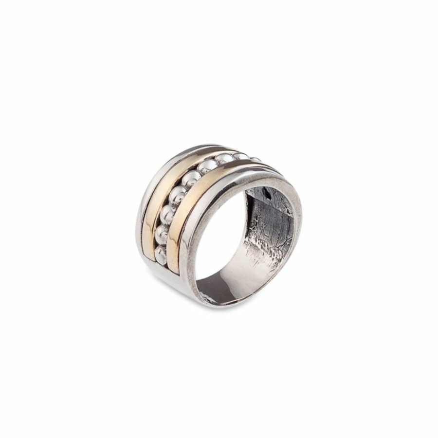 Anillos NC Joyas | Anillo Gilly - Plata Y Oro