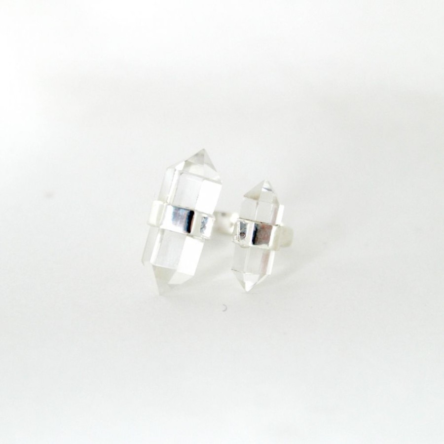 Anillos NC Joyas | Anillo Dallas N 2 Cuarzo Cristal - Plata 925