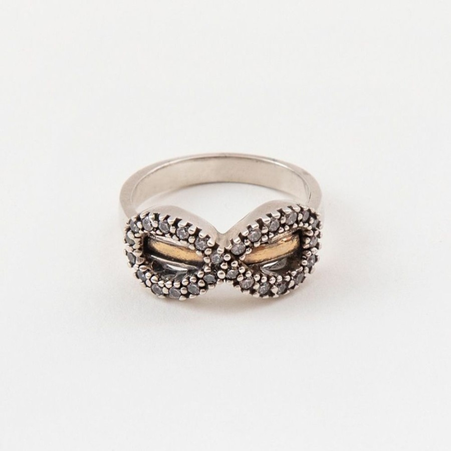 Anillos NC Joyas | Anillo Infinity 4 - Plata Y Oro