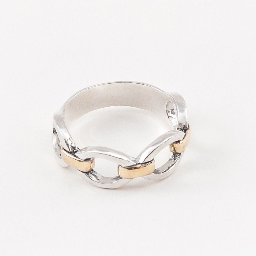 Anillos NC Joyas | Anillo Spencer - Plata Y Oro