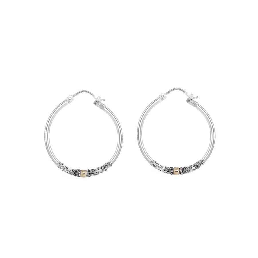 Cadenas NC Joyas | Aros Rustic N°2 - Plata Y Oro