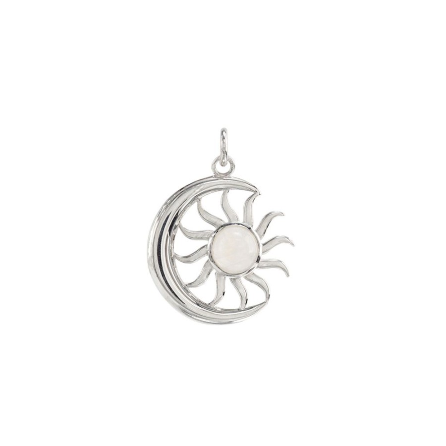 Dijes Y Medallas NC Joyas | Dije Sol Y Luna White - Plata 925