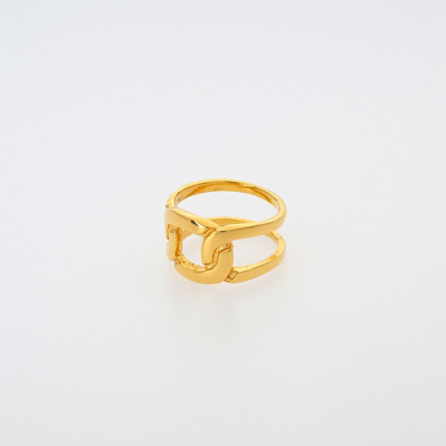 Anillos NC Joyas | Anillo Gina Gold - Plata Y Bano De Oro