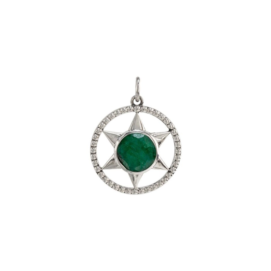 Dijes Y Medallas NC Joyas | Dije Star Green - Plata 925