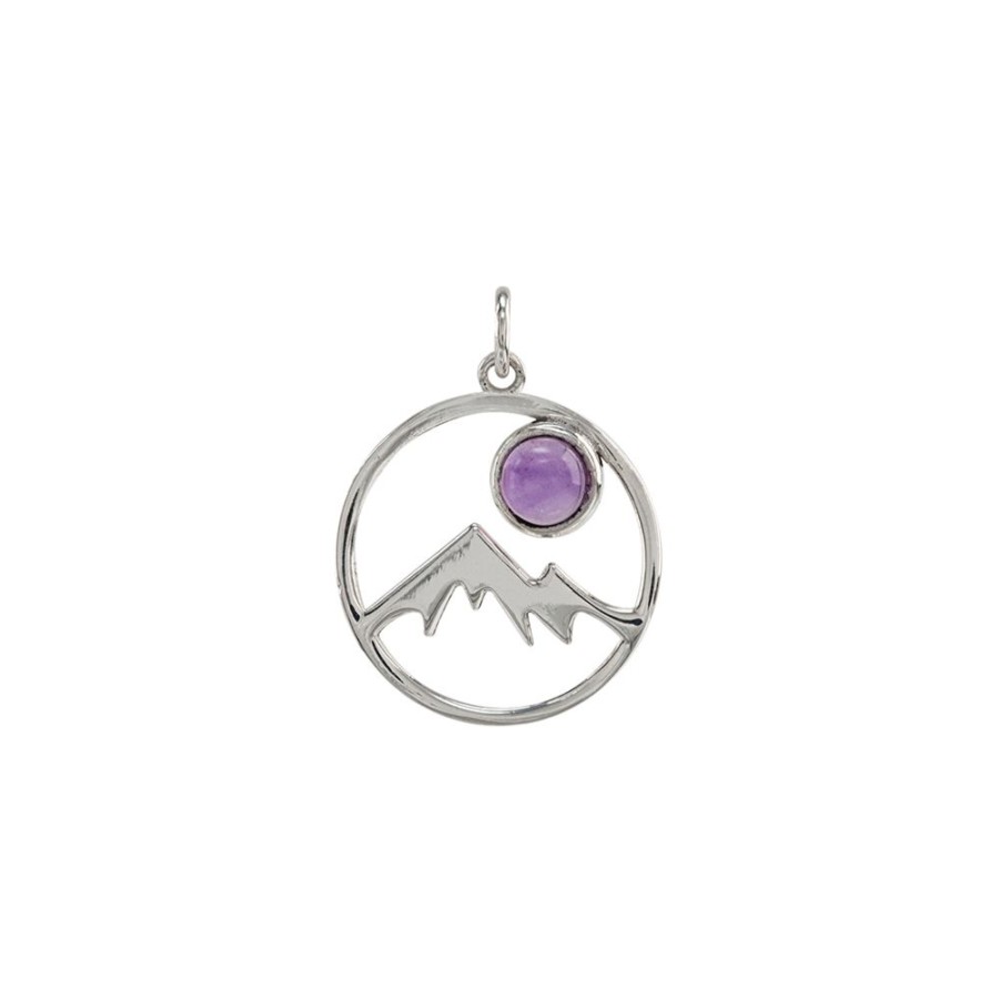 Dijes Y Medallas NC Joyas | Dije Mountain Violet - Plata 925